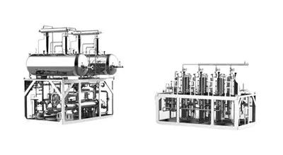 مولد هیدروژن الکترولیز آب طرح گرد